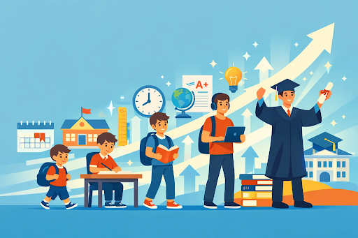 Structured learning journey helping students grow with confidence