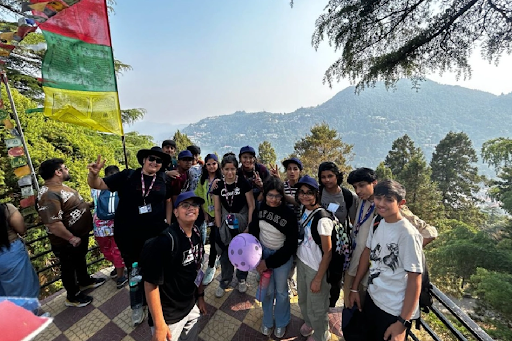 Students on an outdoor trip gaining real-world learning experiences