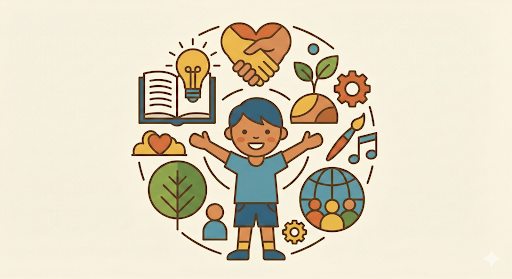 Child representing holistic education