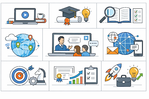 Digital learning tools supporting skills, communication and career growth
