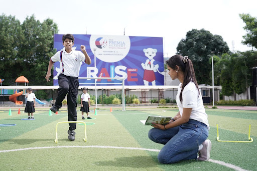 Student participating in sports activity beyond the classroom