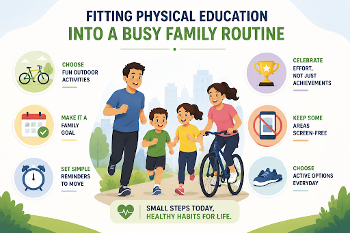 Simple ways families can include physical activity in daily routines