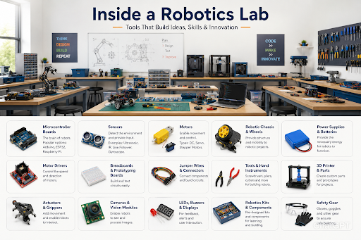 School robotics lab helping students develop STEM, coding and engineering skills