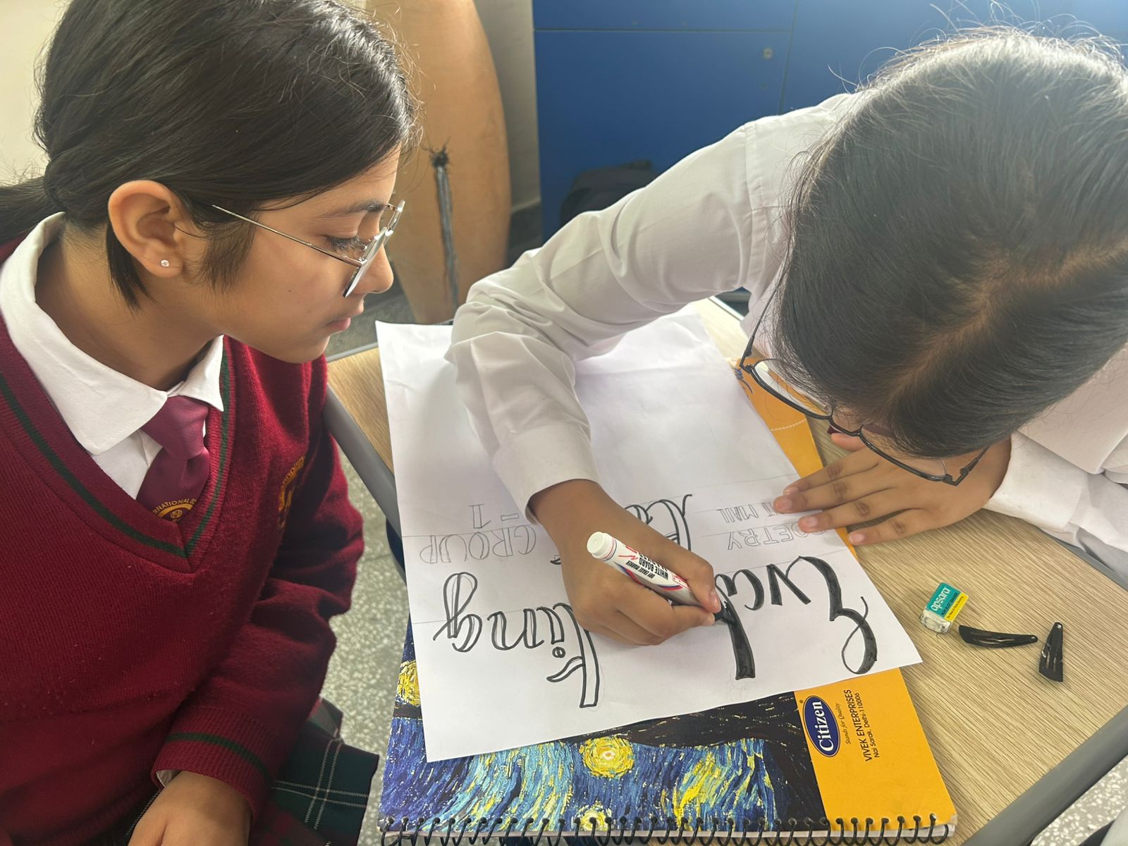 Students doiing extracurriculars