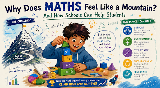 Child learning maths with confidence through supportive teaching