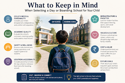 Key factors to consider when choosing between day and boarding school