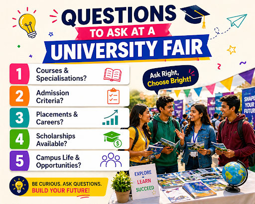Key questions students should ask at a university fair