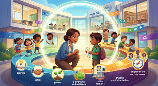 Students thriving in a secure and nurturing school environment