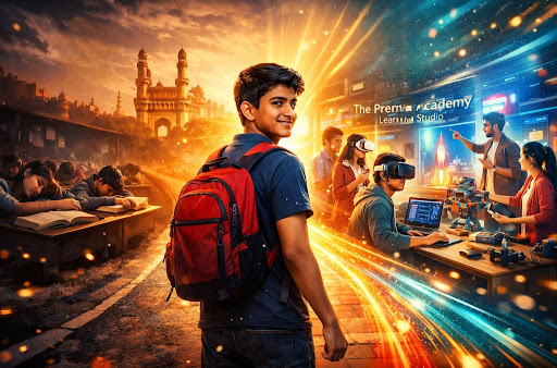 Student transitioning from traditional learning to future-ready education