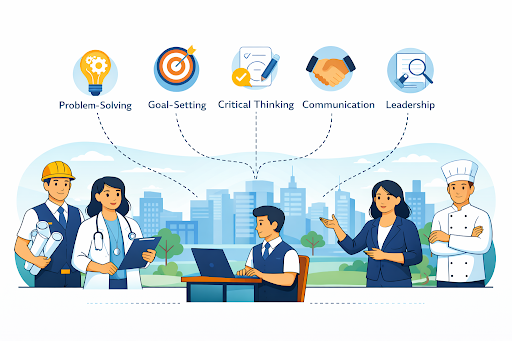 Students gaining real-world skills through early professional exposure