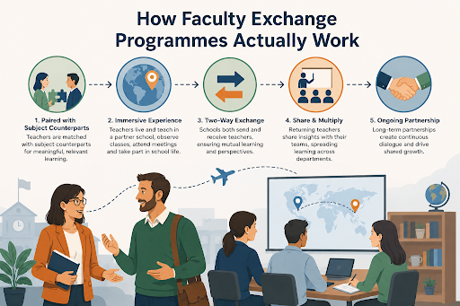Faculty exchange program process supporting better student learning