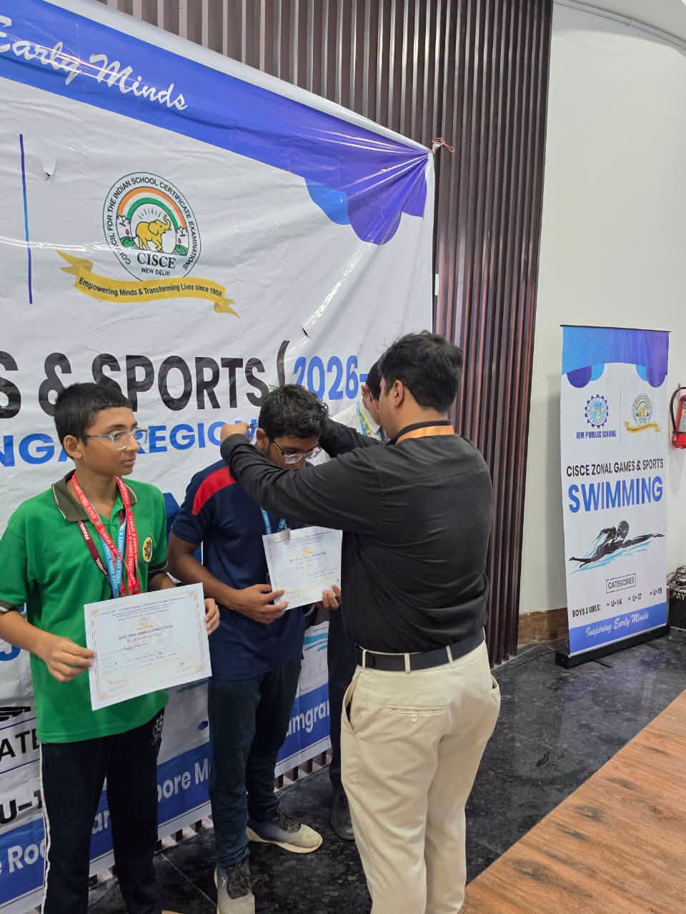 Paravoor Saha For An Outstanding Performance At The Cisce Zonal Games & Sports 2026